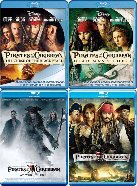 Pirates of the Caribbean (Visas daļas)